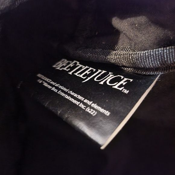 Beetlejuice Black and White Women's Backpack - Picture 9 of 9